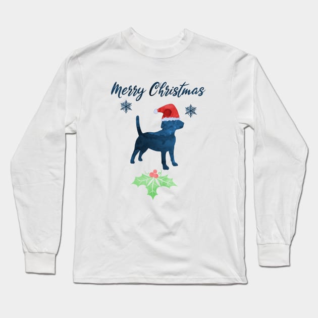 Christmas Beagle Long Sleeve T-Shirt by TheJollyMarten